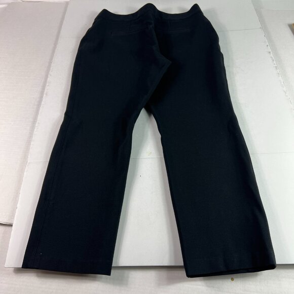 Spanx Ponte Perfect Slim Straight Pants Women 32x25* Black High Rise Crop Tag XL - Picture 8 of 16